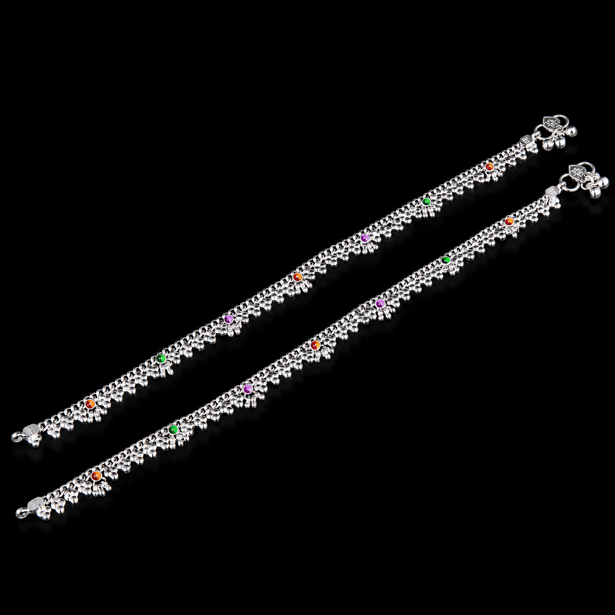 Classic Beaded Multicolour Payal