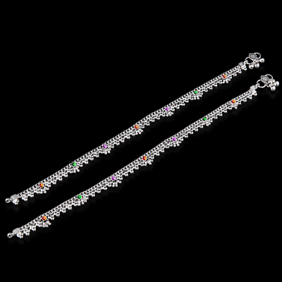 Classic Beaded Multicolour Payal