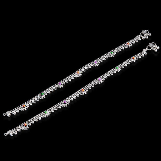Classic Beaded Multicolour Payal