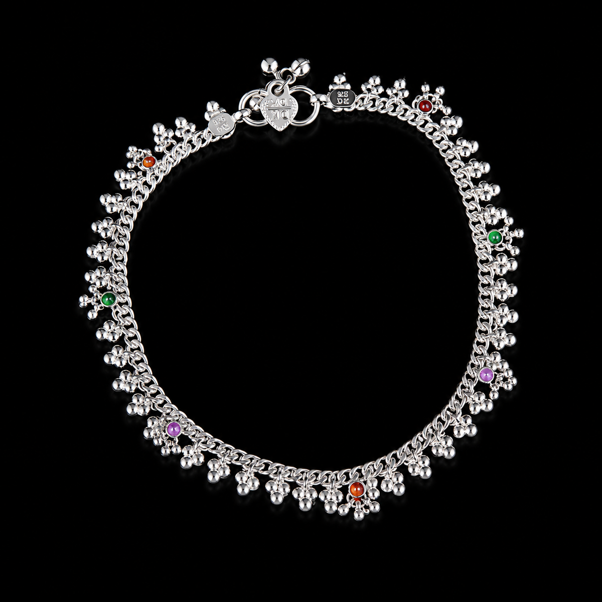 Classic Beaded Multicolour Payal