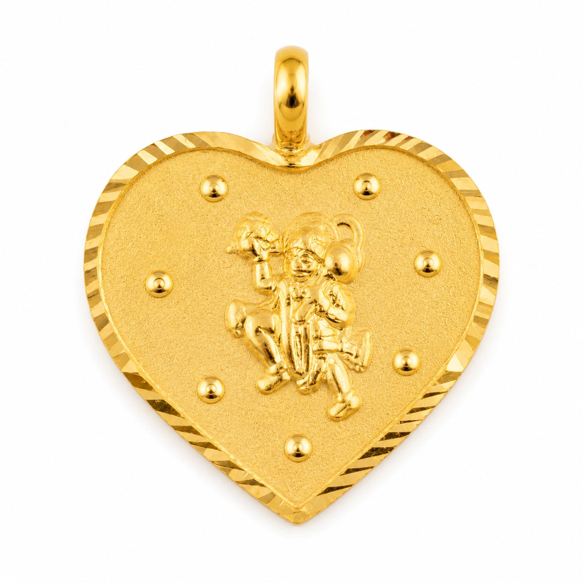Ornate Heart-Shaped Devotional Pendant