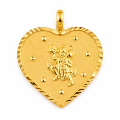 Ornate Heart-Shaped Devotional Pendant