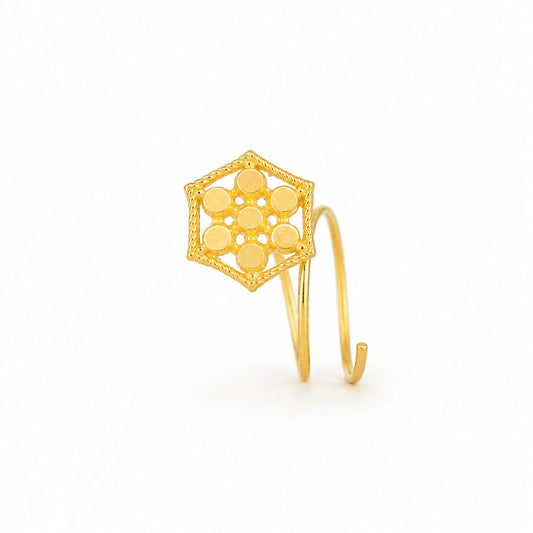 Geometric Star Nose Pin