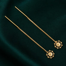 Floral Star Design Sui Dhaga Earrings