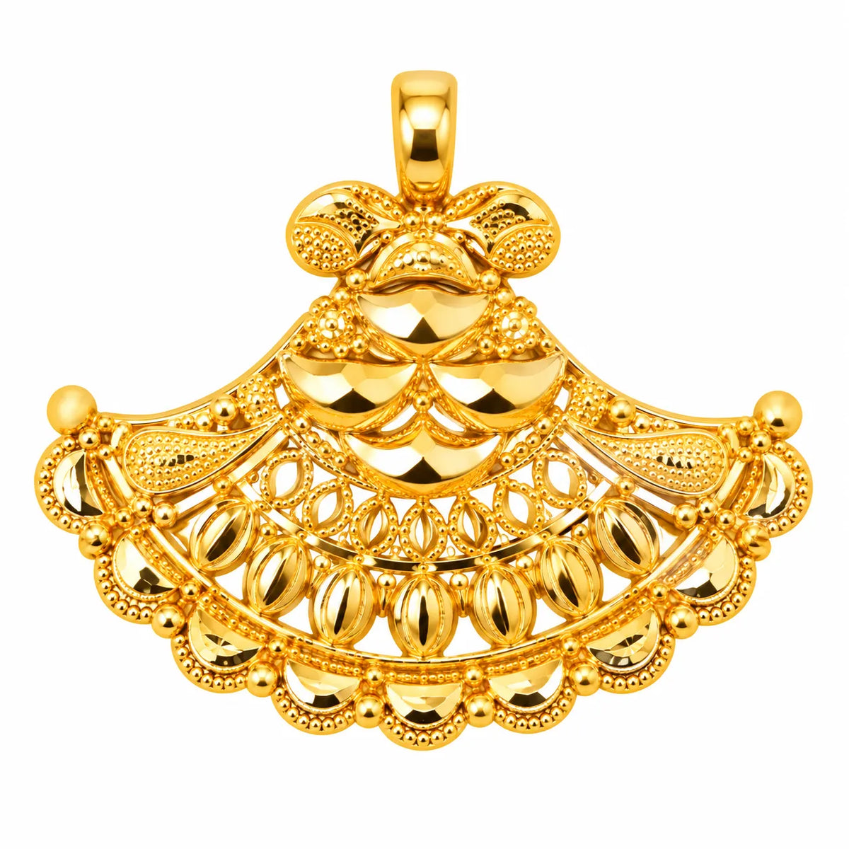 Traditional Royal Fan Design Pendant