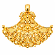 Floral Royal Fan Design Pendant