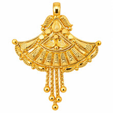 Royal Teardrop Fan Design Pendant