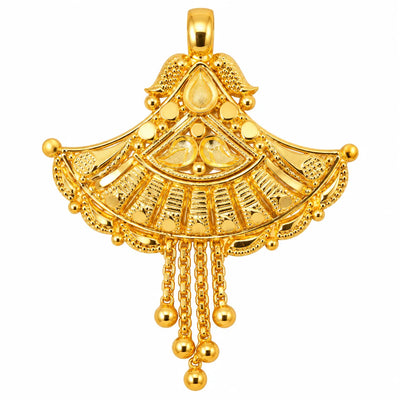 Royal Teardrop Fan Design Pendant