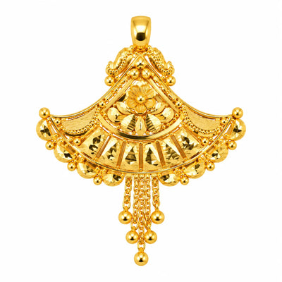 Royal Floral Fan Design Pendant