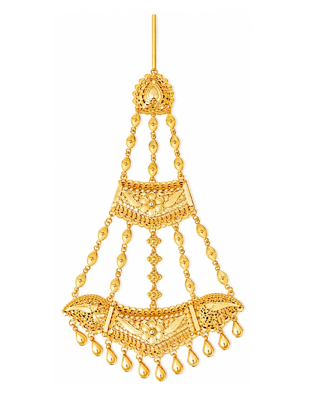 Traditional Gold Finish Bridal Chhapka