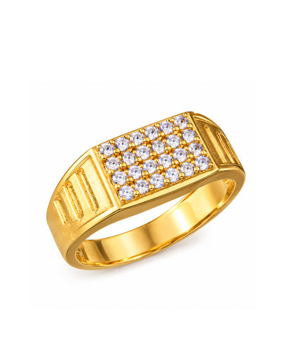 Rectangular Stone Studded Ring