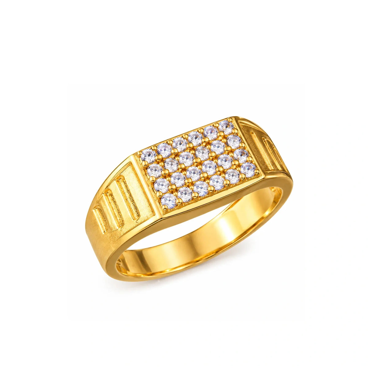 Rectangular Stone Studded Ring