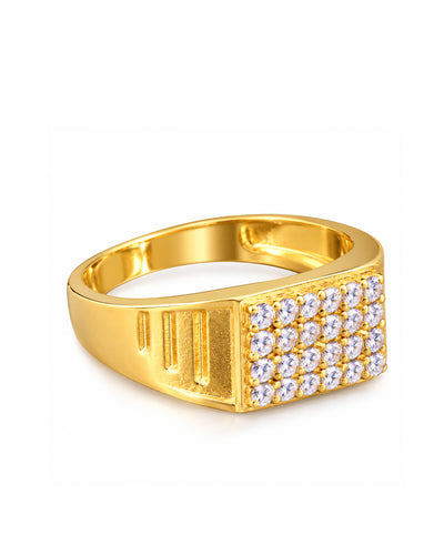 Rectangular Stone Studded Ring